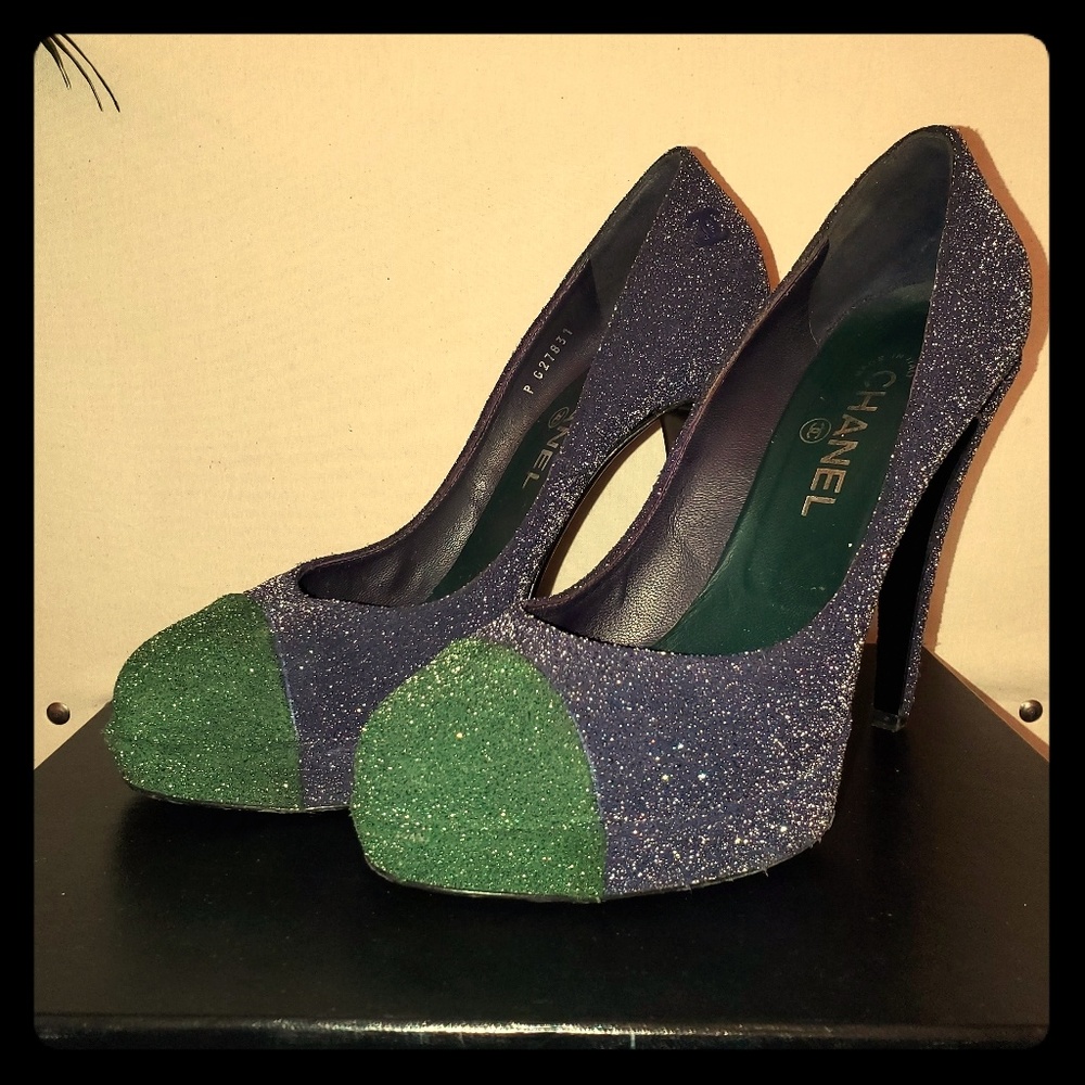 Chanel platform pumps